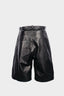 CROPPED A-SHAPED PANTS IN CALFSKIN