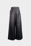 HIGH-WAISTED WIDE TROUSERS IN WORSTED WOOL