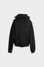 PANELLED ZIP HOODIE IN PIMA COTTON