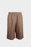 WIDE-LEG SHORTS IN LINEN