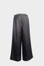 LOW-WAISTED WIDE TROUSERS IN WORSTED WOOL