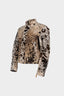 SLIM-FIT JACKET IN CALF HAIR