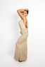 DRAPED HIP-BOUND GOWN IN COTTON
