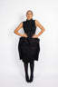 TAILORED-AT-THE-WAIST TURTLENECK TOP IN WORSTED WOOL
