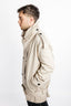 ANGULAR BUTTONED COLLAR TRENCH IN COTTON TWILL