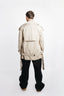 ANGULAR BUTTONED COLLAR TRENCH IN COTTON TWILL