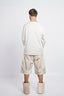 OVERSIZED DROPPED-CROTCH SHORTS IN SELVEDGE DENIM
