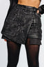 ASYMMETRIC SKORT IN SELVEDGE DENIM