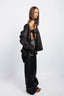 LONGLINE JUMPSUIT IN CALFSKIN