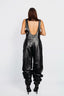 LONGLINE JUMPSUIT IN CALFSKIN