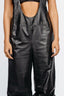 LONGLINE JUMPSUIT IN CALFSKIN