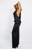 DRAPED HIP-BOUND GOWN IN COTTON