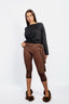CAPRI-TWIST JERSEY PANTS IN COTTON