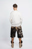 OVERSIZED DROPPED-CROTCH SHORTS IN CALF HAIR