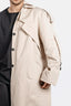 MODULAR LONG TRENCH WITH DETACHABLE HOOD IN COTTON