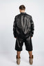 OVERSIZED COCOON-SHAPED JACKET IN CALFSKIN