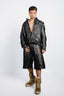 OVERSIZED COCOON-SHAPED JACKET IN CALFSKIN